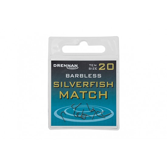 Carlige Drennan - Silverfish Match Barbless Nr. 20